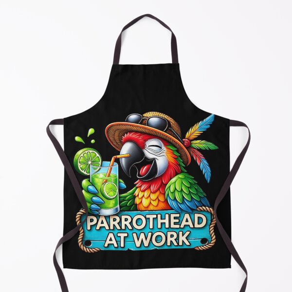 Item preview, PARROTHEAD AT WORK (WITH DRINK IN ITS HAND) designed and sold by darky72.