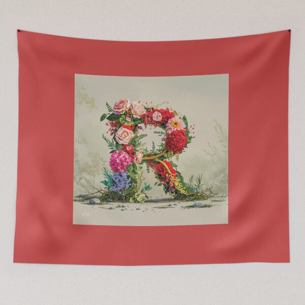 Item preview, Flower Fantasy Alphabet Letter R designed and sold by Royal Wall Whispers.
