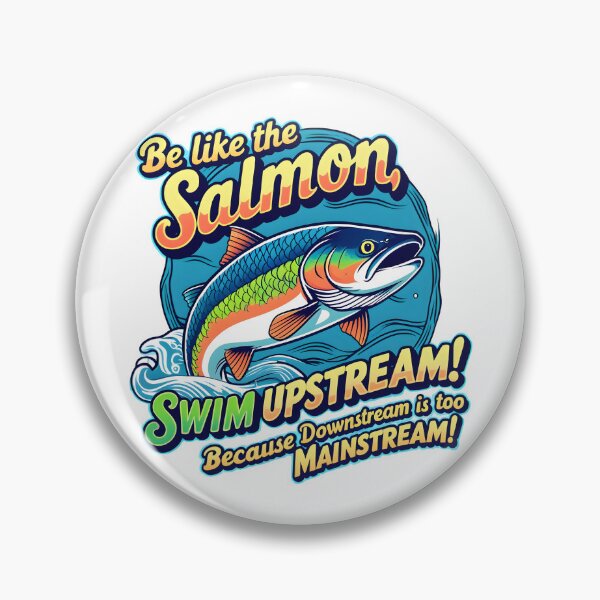 Item preview, Swim Upstream! designed and sold by StrayCat-Lana.