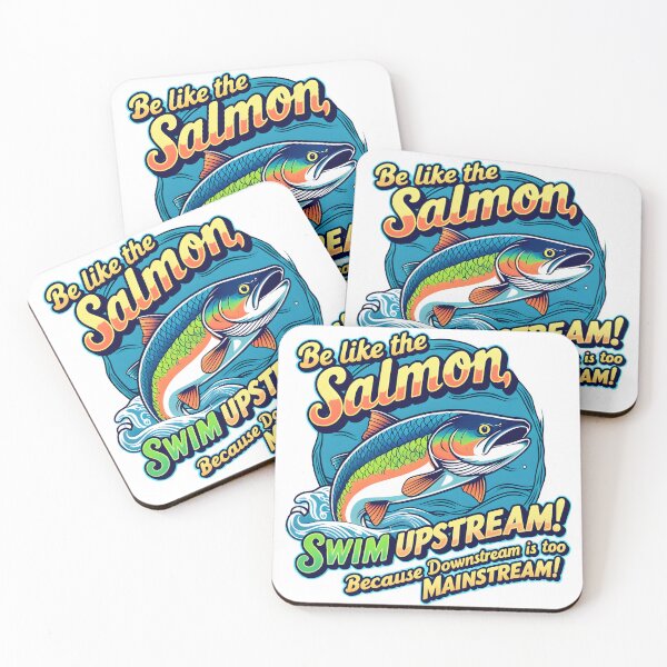 Item preview, Swim Upstream! designed and sold by StrayCat-Lana.