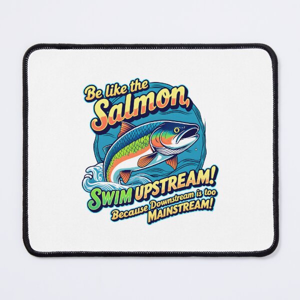 Item preview, Swim Upstream! designed and sold by StrayCat-Lana.