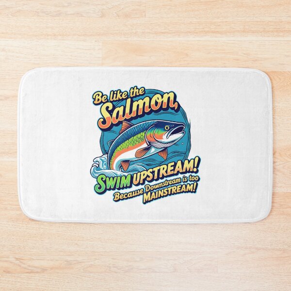 Item preview, Swim Upstream! designed and sold by StrayCat-Lana.