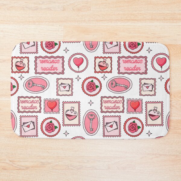 Item preview, Romance reader stamp pattern designed and sold by Stick-erTwist.