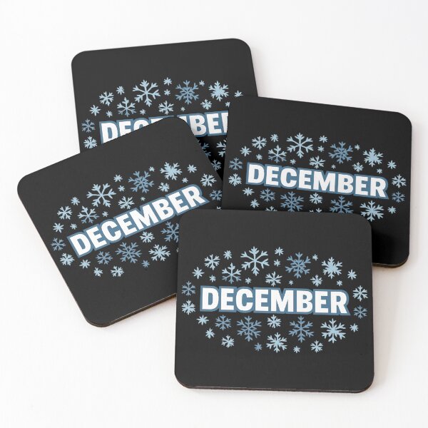Item preview, December Winter Snowflakes Typography designed and sold by Ruby River.