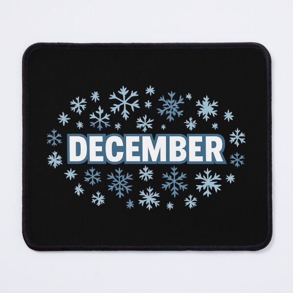 Item preview, December Winter Snowflakes Typography designed and sold by Ruby River.