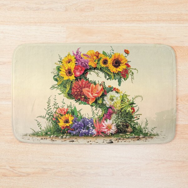 Item preview, Flower Fantasy Alphabet Letter S designed and sold by Royal Wall Whispers.