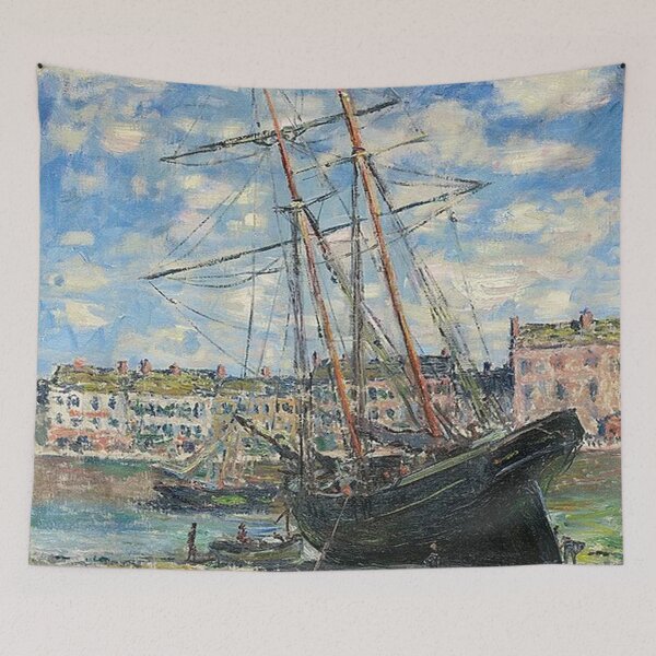 Item preview, Boat Lying at Low Tide designed and sold by tomorrowsart.
