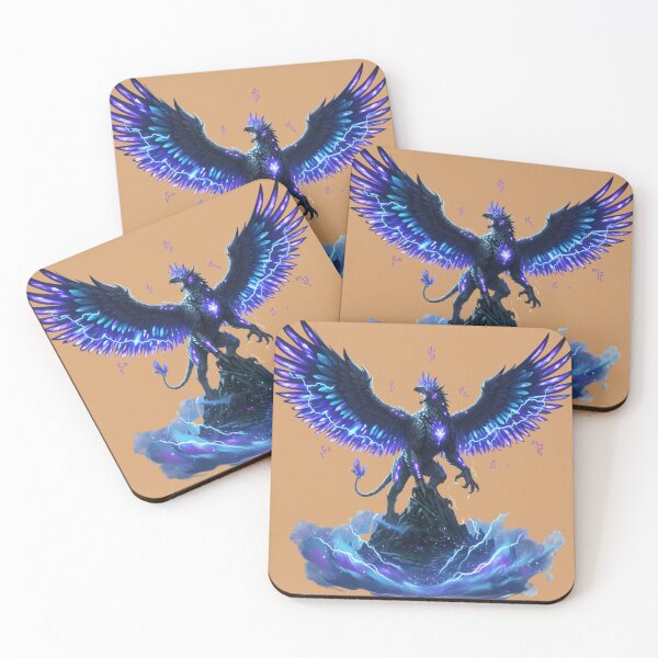 Item preview, Amethyst Storm Griffin | Majestic Lord of the Lightning Tempest designed and sold by E-SarnEdge.