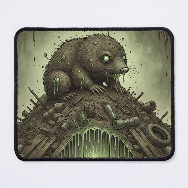 Item preview, Radioactive Zombie Mole in Toxic Waste designed and sold by kiradreamshop.