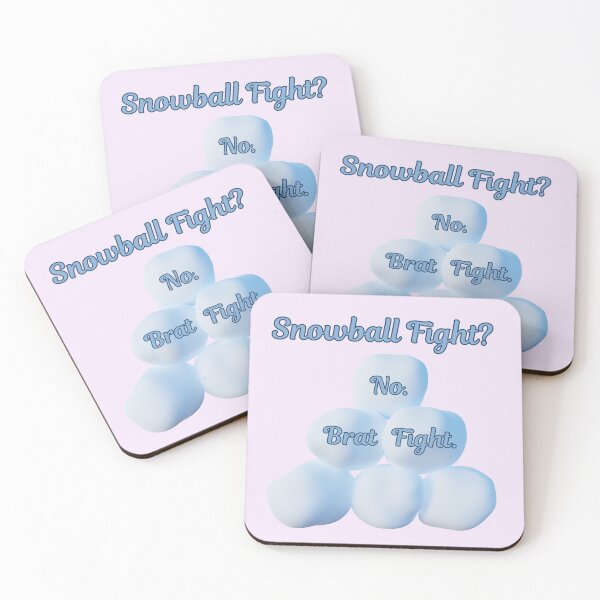 Item preview, Snowball Fight No Brat Fight Funny Winter Brat Design designed and sold by StrictlyPride.