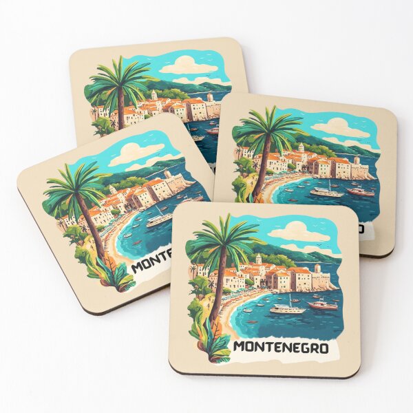 Item preview, Montenegro - Colorful Budva Coast & Adriatic Charm designed and sold by Myra365Art.