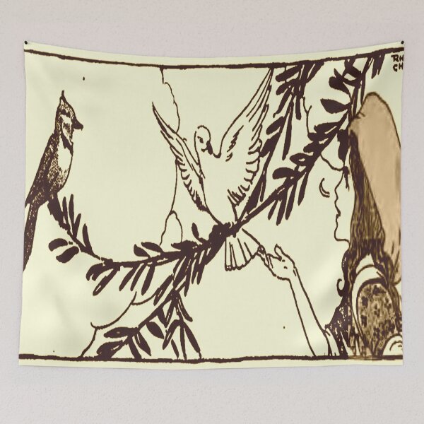 Item preview, Child's World -Girl with Birds designed and sold by tomorrowsart.