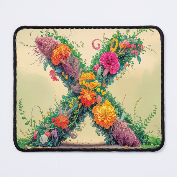 Item preview, Flower Fantasy Alphabet Letter X designed and sold by Royal Wall Whispers.