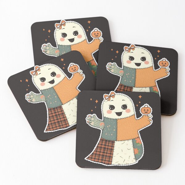 Item preview, Cute Patchwork Ghost – Halloween T-Shirt Design designed and sold by Oopsie Doodle .