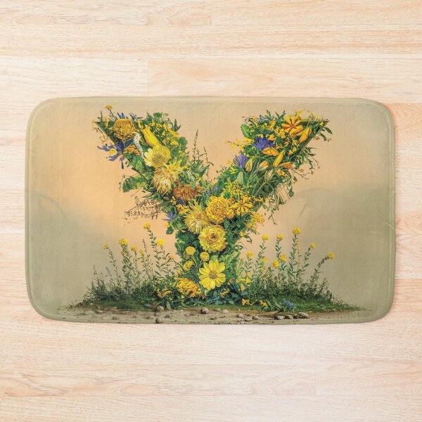 Item preview, Flower Fantasy Alphabet Letter Y designed and sold by Royal Wall Whispers.