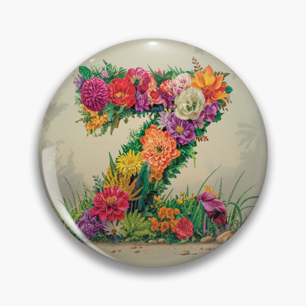 Item preview, Flower Fantasy Alphabet Letter Z designed and sold by Royal Wall Whispers.