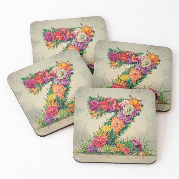 Item preview, Flower Fantasy Alphabet Letter Z designed and sold by Royal Wall Whispers.
