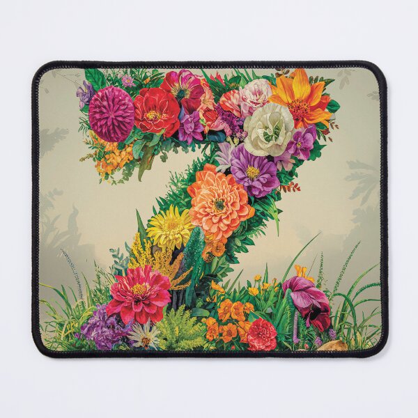 Item preview, Flower Fantasy Alphabet Letter Z designed and sold by Royal Wall Whispers.