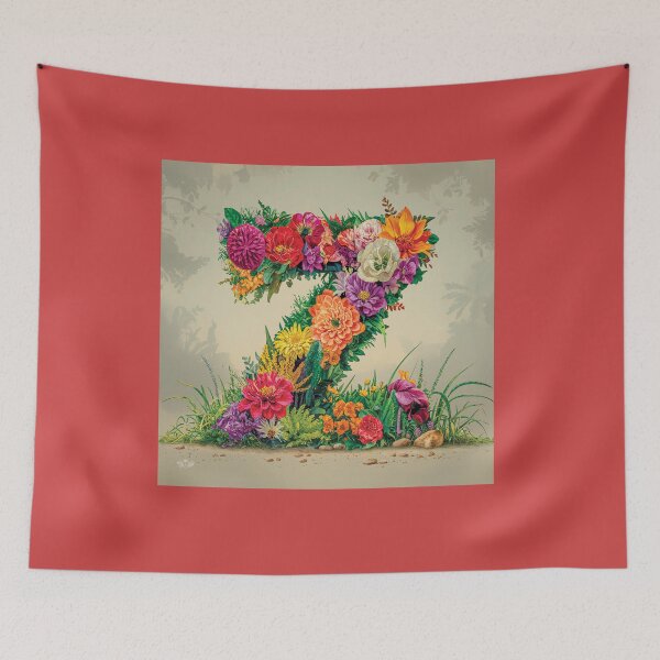 Item preview, Flower Fantasy Alphabet Letter Z designed and sold by Royal Wall Whispers.