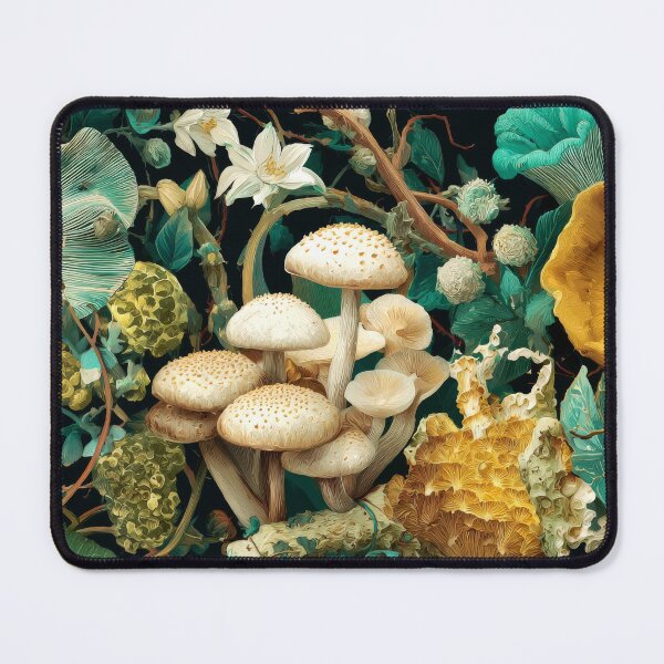 Item preview, Oatmeal aqua mushroom designed and sold by scicilysimonee.