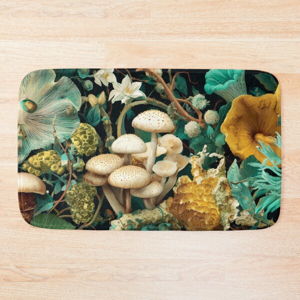 Item preview, Oatmeal aqua mushroom designed and sold by scicilysimonee.