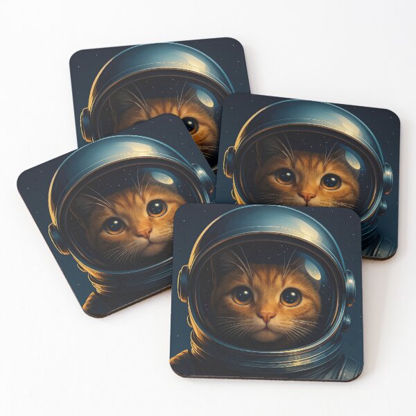 Item preview, Astro Cat - Cosmic Space Helmet Cat Design designed and sold by Artfully Entertained.