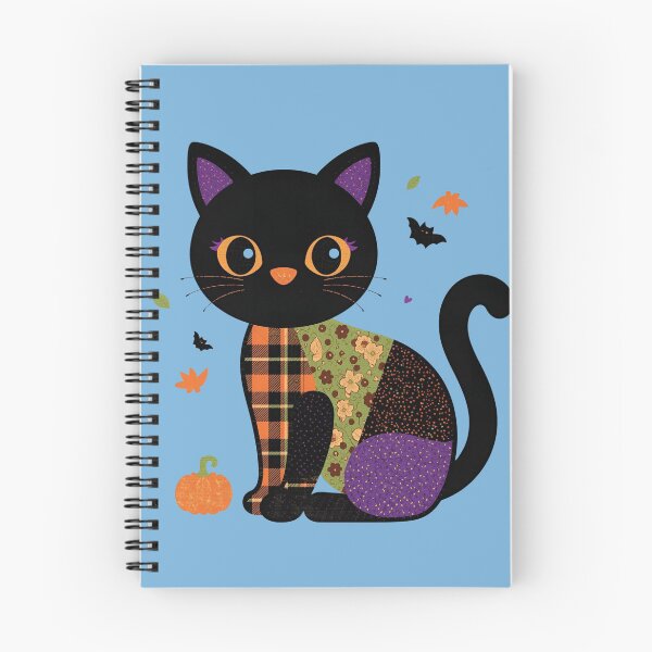 Item preview, Halloween Patchwork Cat – Cute Autumn T-Shirt designed and sold by Oopsie Doodle .