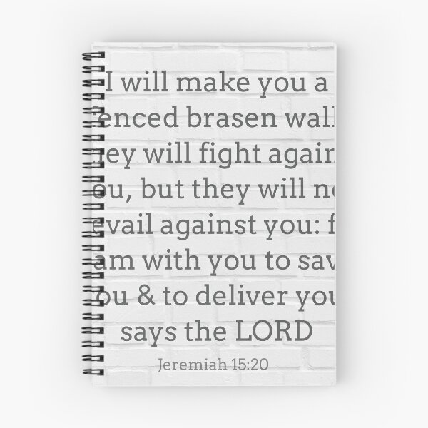 Item preview, Jeremiah 15:20 (Paraphrase) designed and sold by Undonemadenew.