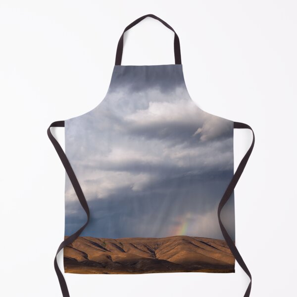 Item preview, Rainbow with diagonal clouds over mountains designed and sold by lisavonbiela.