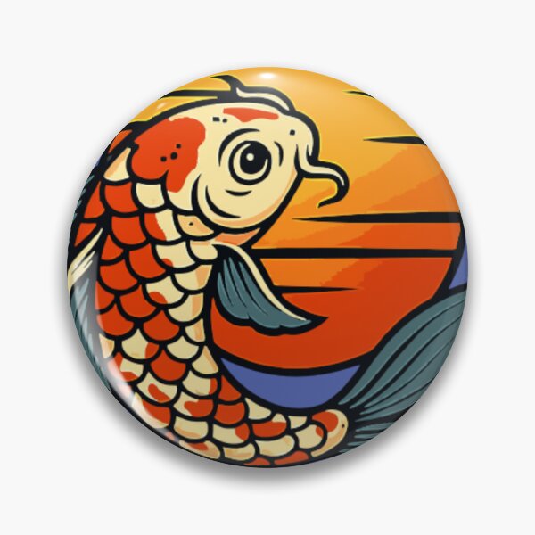 Item preview, Koi Fish Sunset Bold T-Shirt Design designed and sold by TrackinDaTrends.