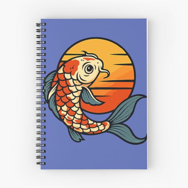 Item preview, Diseño de camiseta atrevido con peces koi al atardecer designed and sold by TrackinDaTrends.