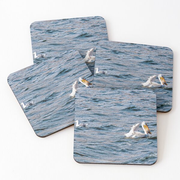 Item preview, White Pelican with freshly caught fish in its pouch designed and sold by lisavonbiela.
