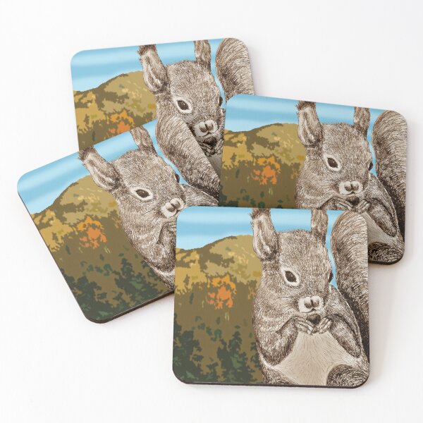 Item preview, Nutty for Squirrels - Fall in the Adirondacks. designed and sold by HappyByName.