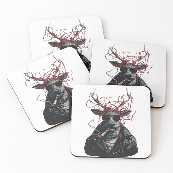 Item preview, Rebel Reindeer – Rock ’n’ Roll Christmas designed and sold by PixelestArt.