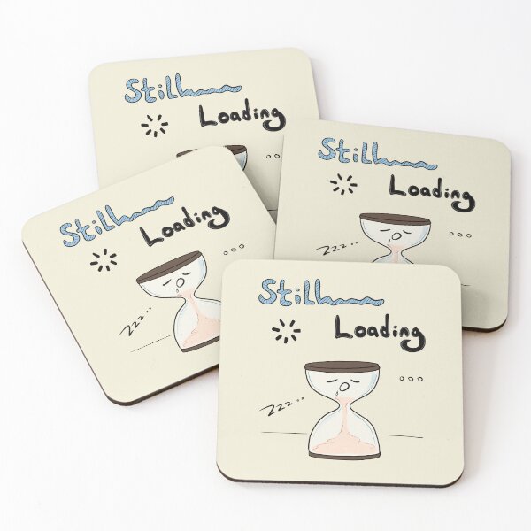 Item preview, Still Loading – Hand-Drawn Hourglass Doodle designed and sold by mintmono-studio.