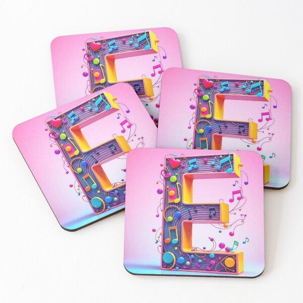 Item preview, Monogram E – Fun & Musical Design designed and sold by Aisha Creates.