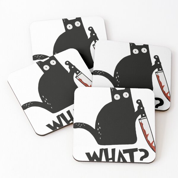 Item preview, Cat What Murderous Black Cat With Knife Gift Premium designed and sold by KevinGarris.