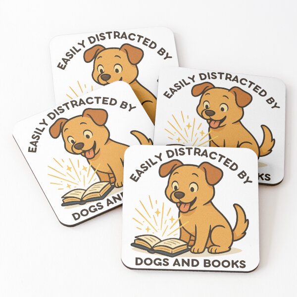 Item preview, Easily Distracted By Dogs And Book designed and sold by SnorkleSupply.