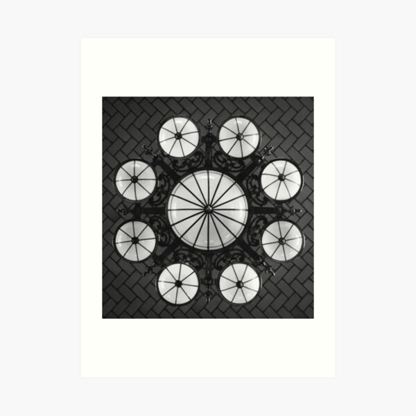 Ellis Island Chandelier in the Registry Hall Art Print