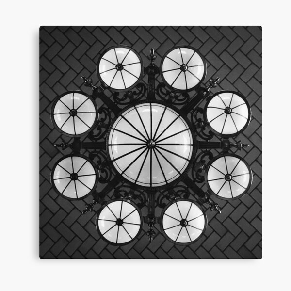 Ellis Island Chandelier in the Registry Hall Canvas Print