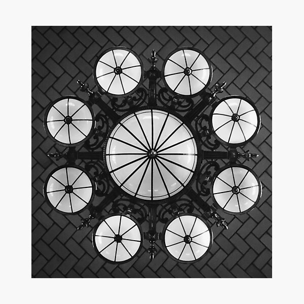 Ellis Island Chandelier in the Registry Hall Photographic Print