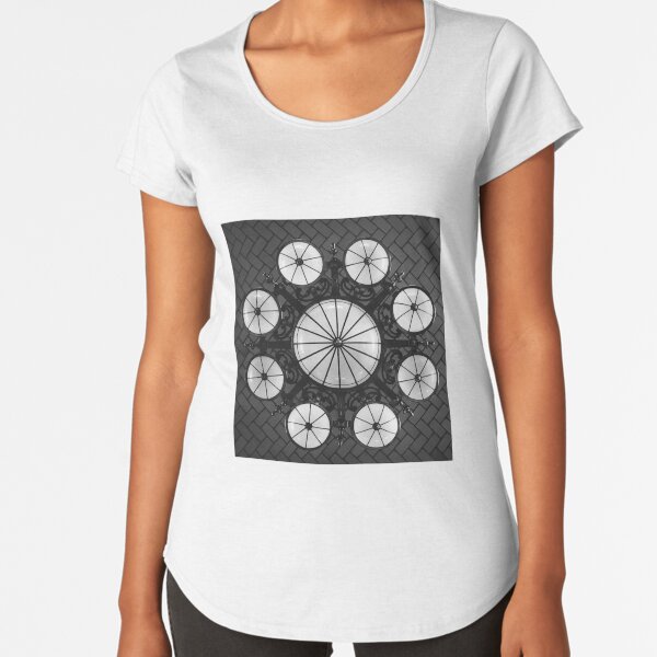 Ellis Island Chandelier in the Registry Hall Premium Scoop T-Shirt