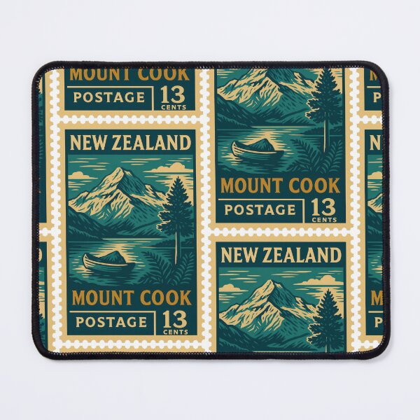 Item preview, Vintage New Zealand Stamp – Mount Cook Aoraki Alpine Design designed and sold by Travellerz.