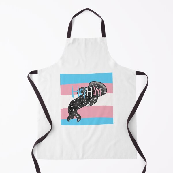 Item preview, He/him trans flag with whaleshark designed and sold by Swirling_UniverseShop.