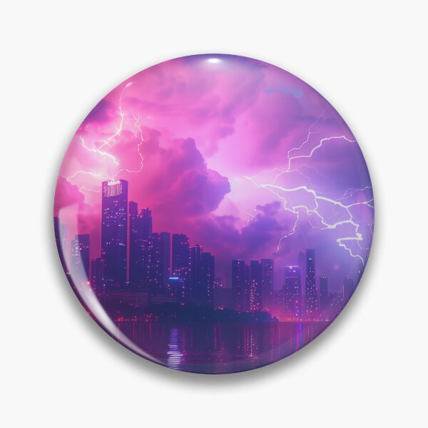 Item preview, thunderstorm on a night designed and sold by Kaleido-1.
