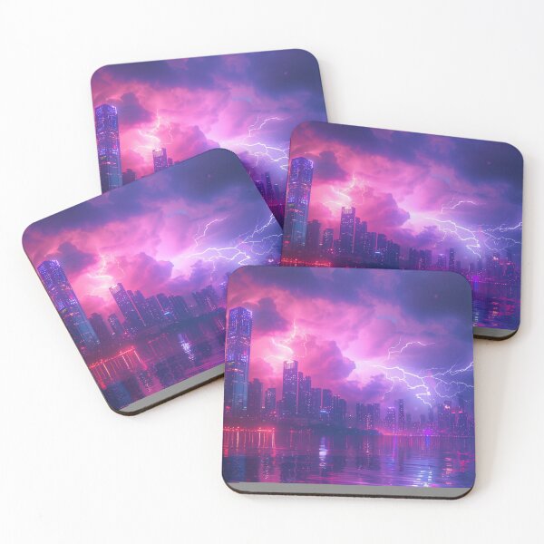 Item preview, thunderstorm on a night designed and sold by Kaleido-1.