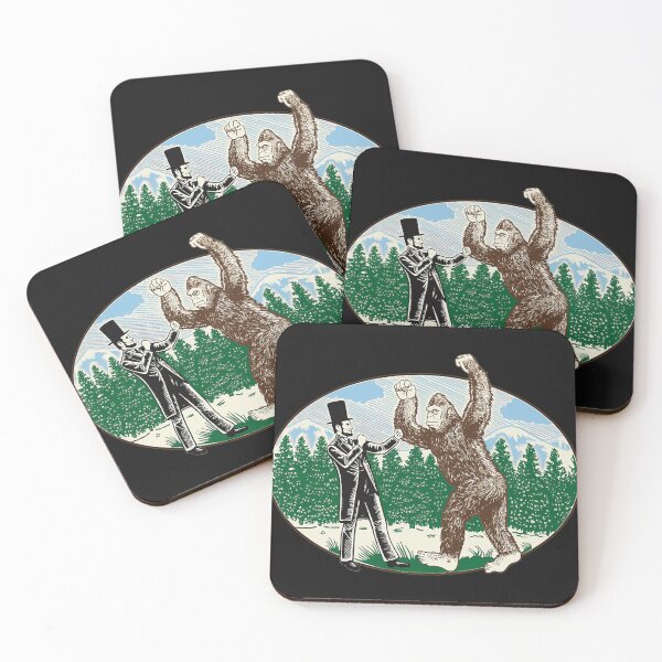 Item preview, Abe Lincoln Sasquatch Hunter Bigfoot Logo designed and sold by MariselaGodinez.