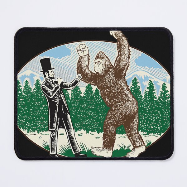 Item preview, Abe Lincoln Sasquatch Hunter Bigfoot Logo designed and sold by MariselaGodinez.