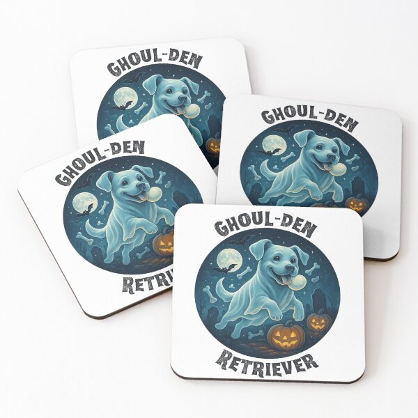 Item preview, Ghoul-den Retriever — Ghost Golden Retriever Halloween designed and sold by VibeOasis.