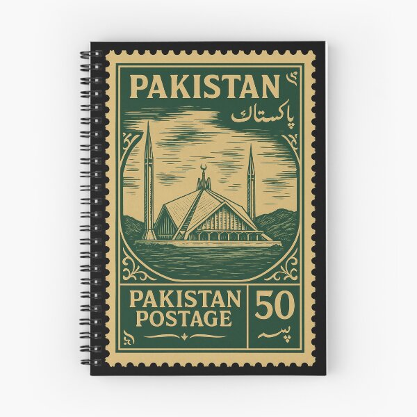 Item preview, Vintage Pakistan Stamp – Faisal Mosque Islamabad Design designed and sold by Travellerz.